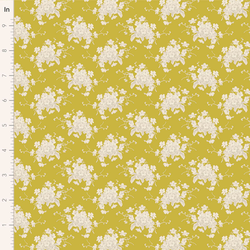 Tilda Sunday Brunch White Flower Yellow