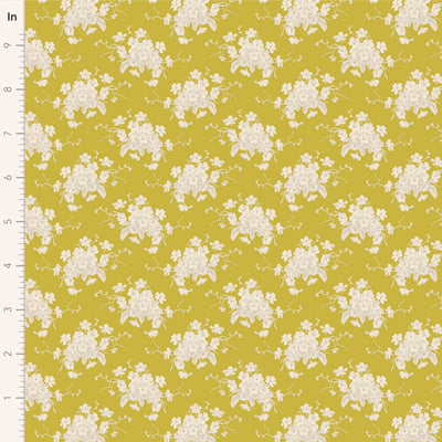 Tilda Sunday Brunch White Flower Yellow