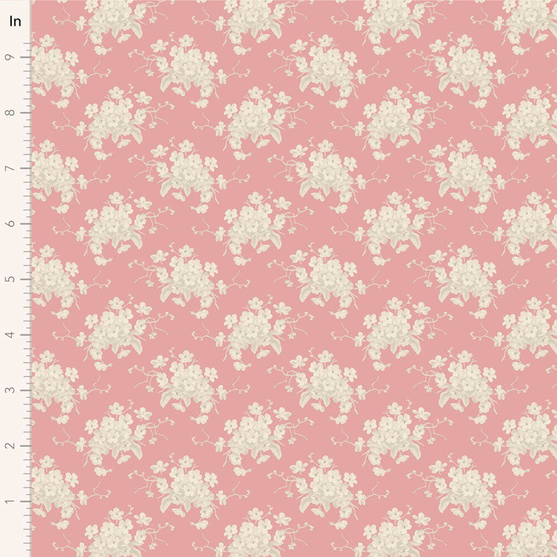 Tilda Sunday Brunch White Flower Pink