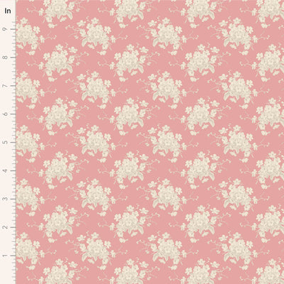 Tilda Sunday Brunch White Flower Pink