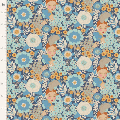Tilda Wallflower Blue