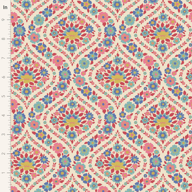 Tilda Wallflower Bianca Red