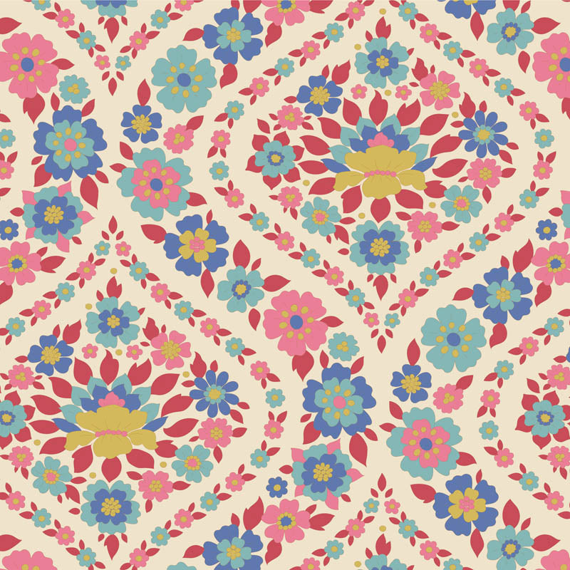 Tilda Wallflower Bianca Red