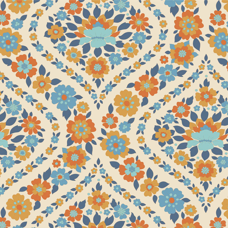 Tilda Wallflower Bianca Blue
