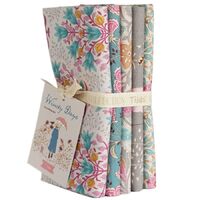 Tilda Windy Days Grey/Teal Fat Quarter Bundle