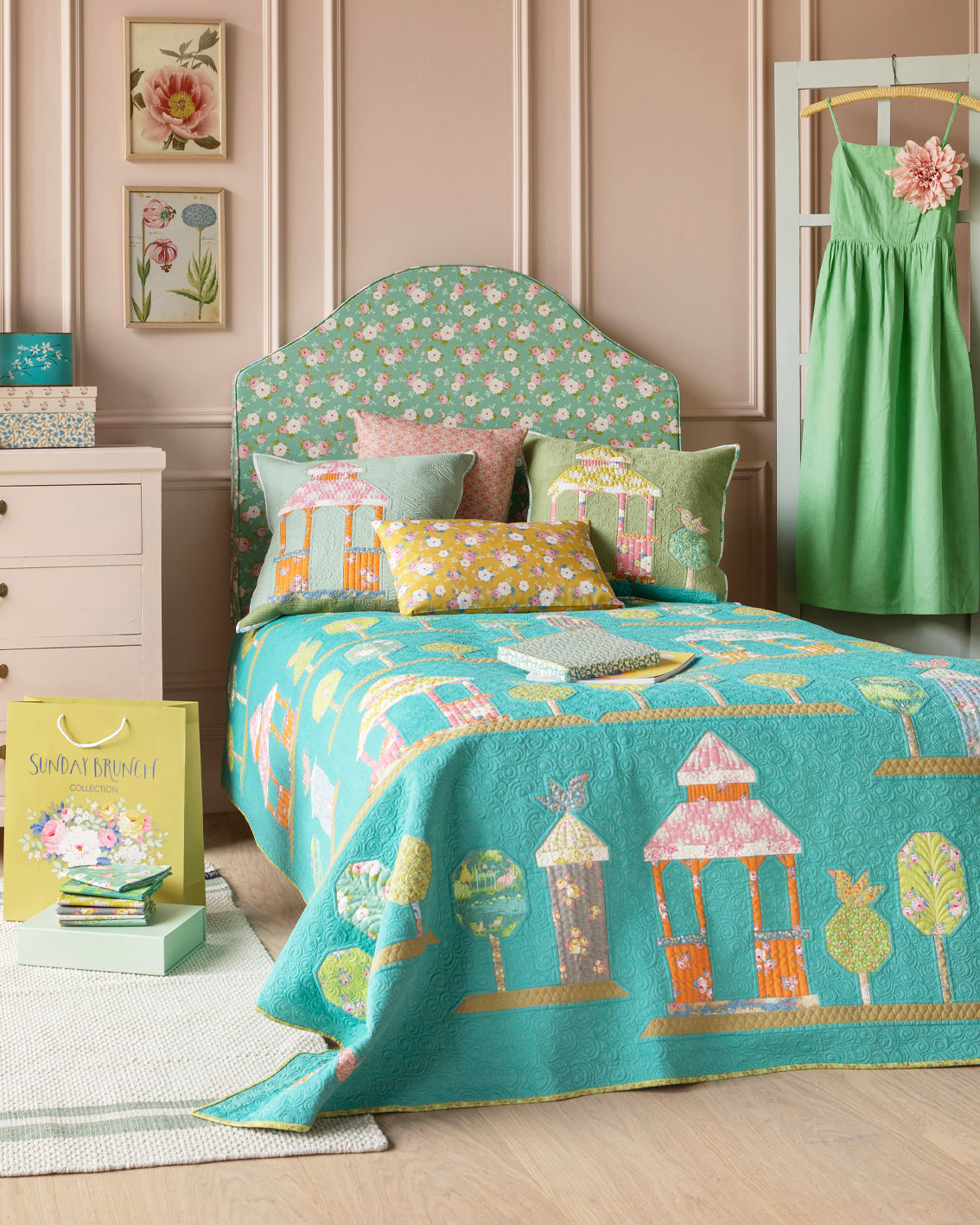 Tilda Sunday Brunch Walk in the Park Quilt Kit