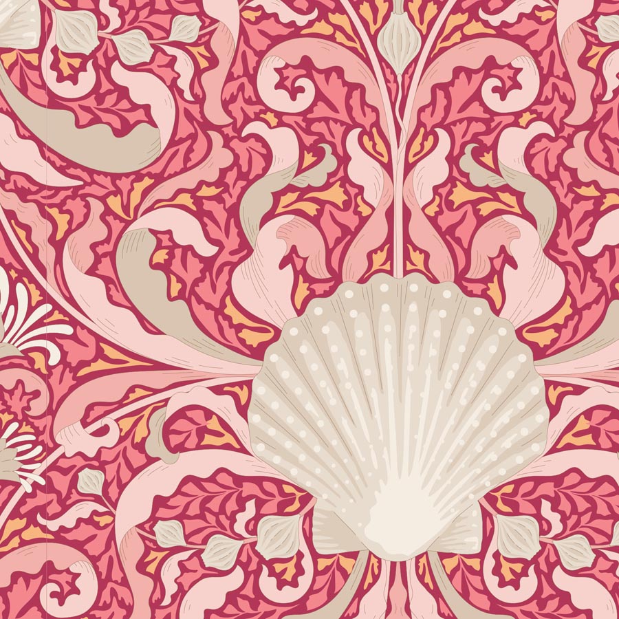 Tilda Cotton Beach Scallop Shell Coral