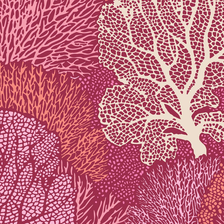 Tilda Cotton Beach Coral Reef Coral