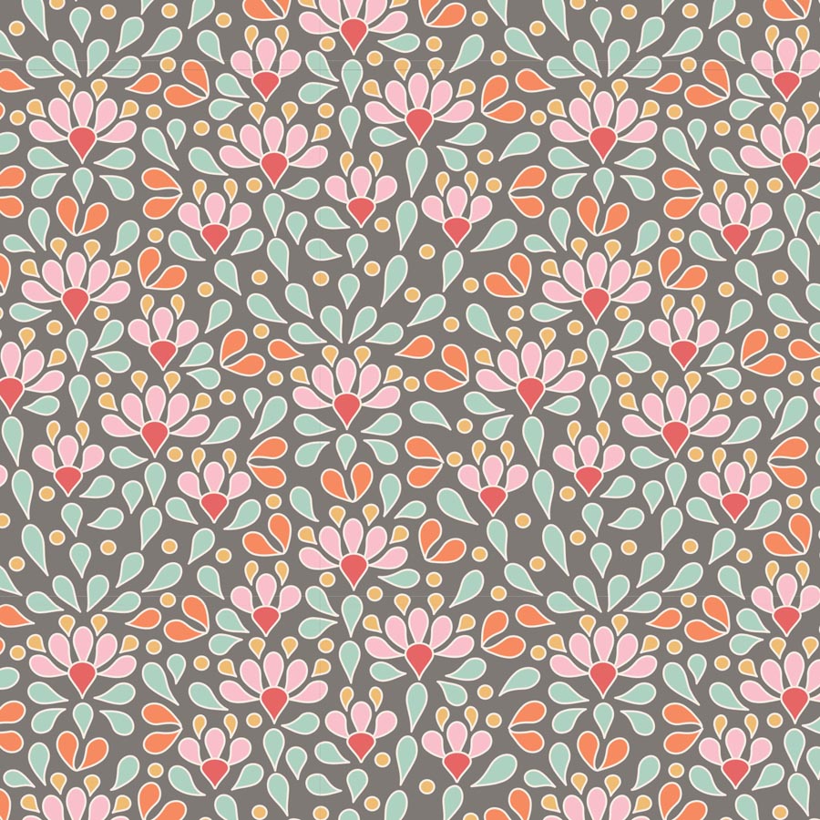 Tilda Cotton Beach Sea Anemone Grey