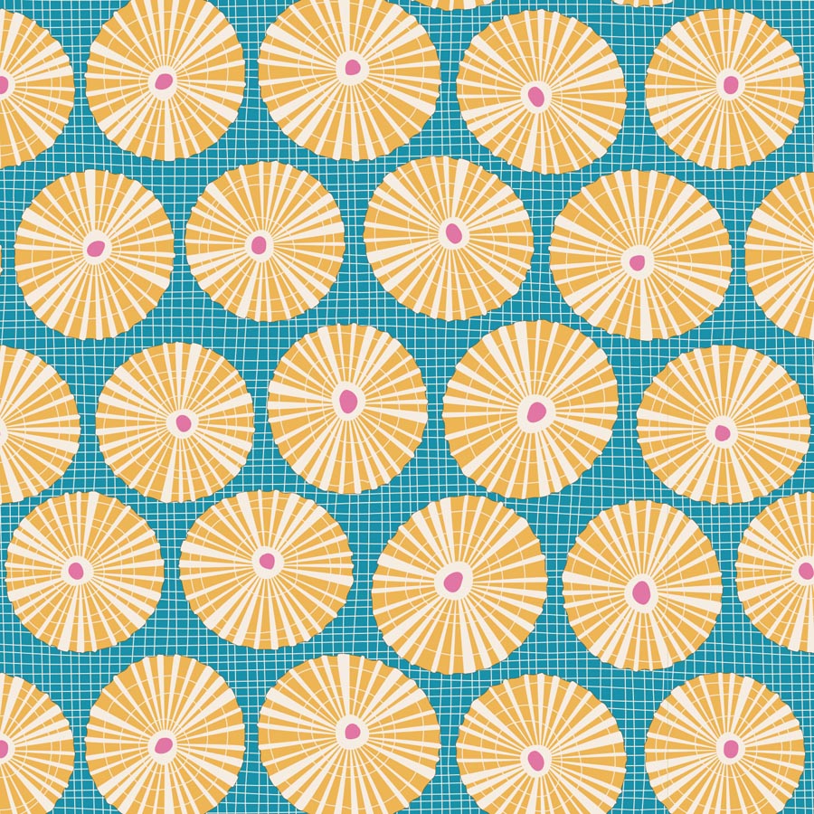 Tilda Cotton Beach Limpet Shell Teal