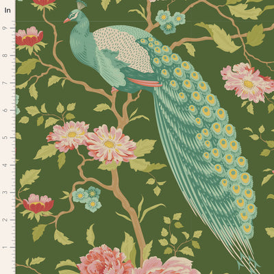 Tilda Chic Escape Peacock Tree Green