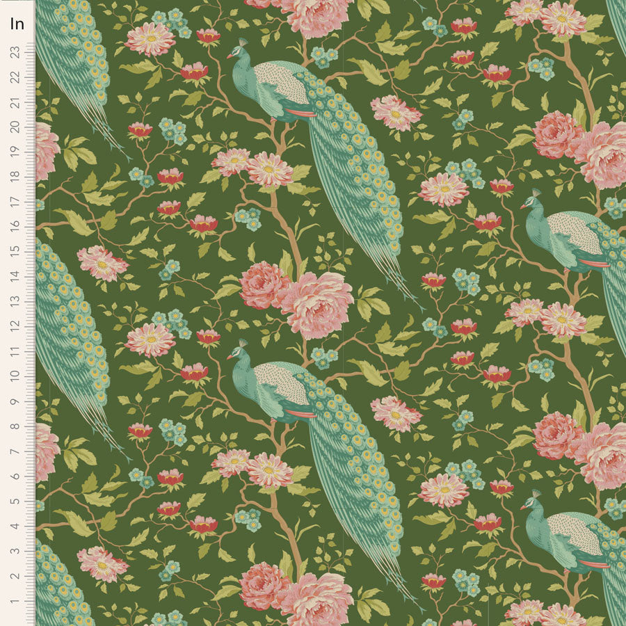 Tilda Chic Escape Peacock Tree Green