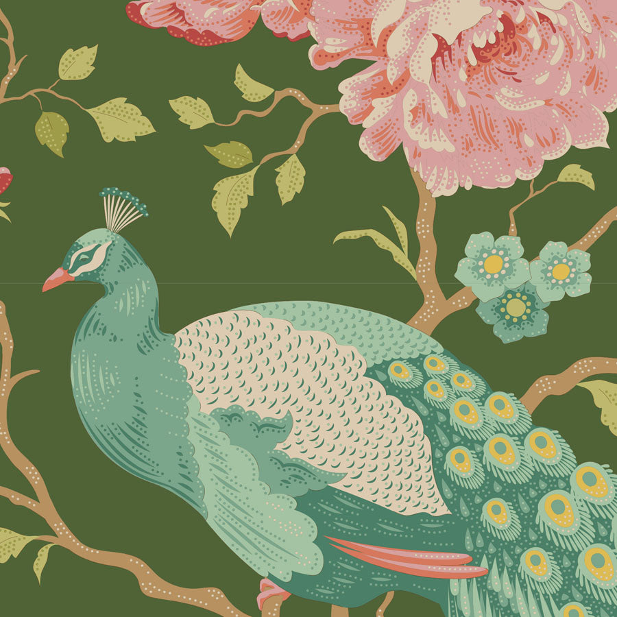 Tilda Chic Escape Peacock Tree Green