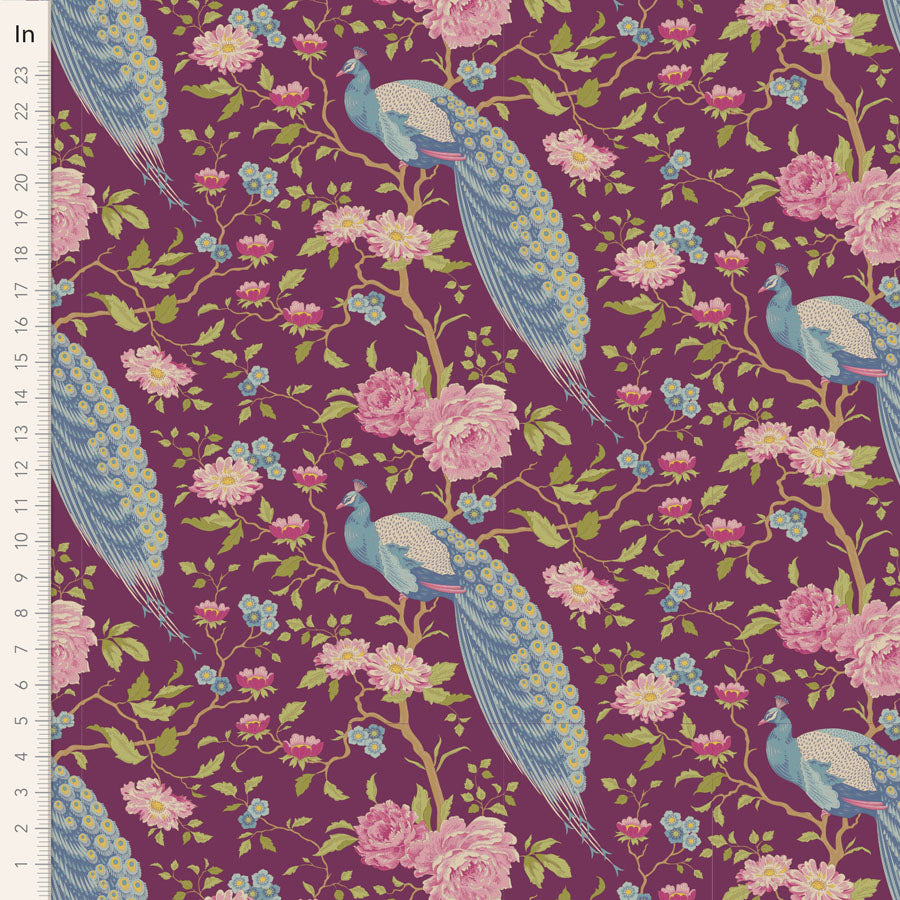 Tilda Chic Escape Peacock Tree Grape