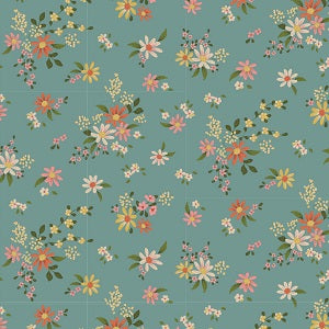 Tilda Chic Escape Daisyfield Teal