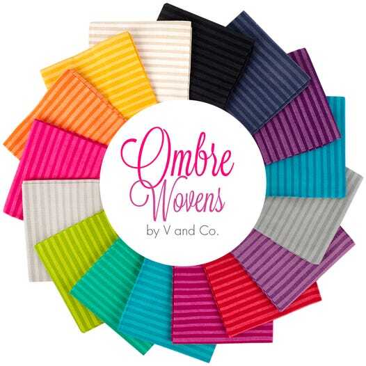 V&Co Ombre Wovens Fat Quarter Bundle