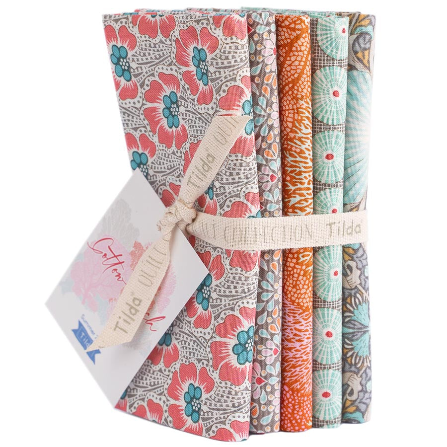 Tilda Cotton Beach Seamist Fat Quarter Bundle