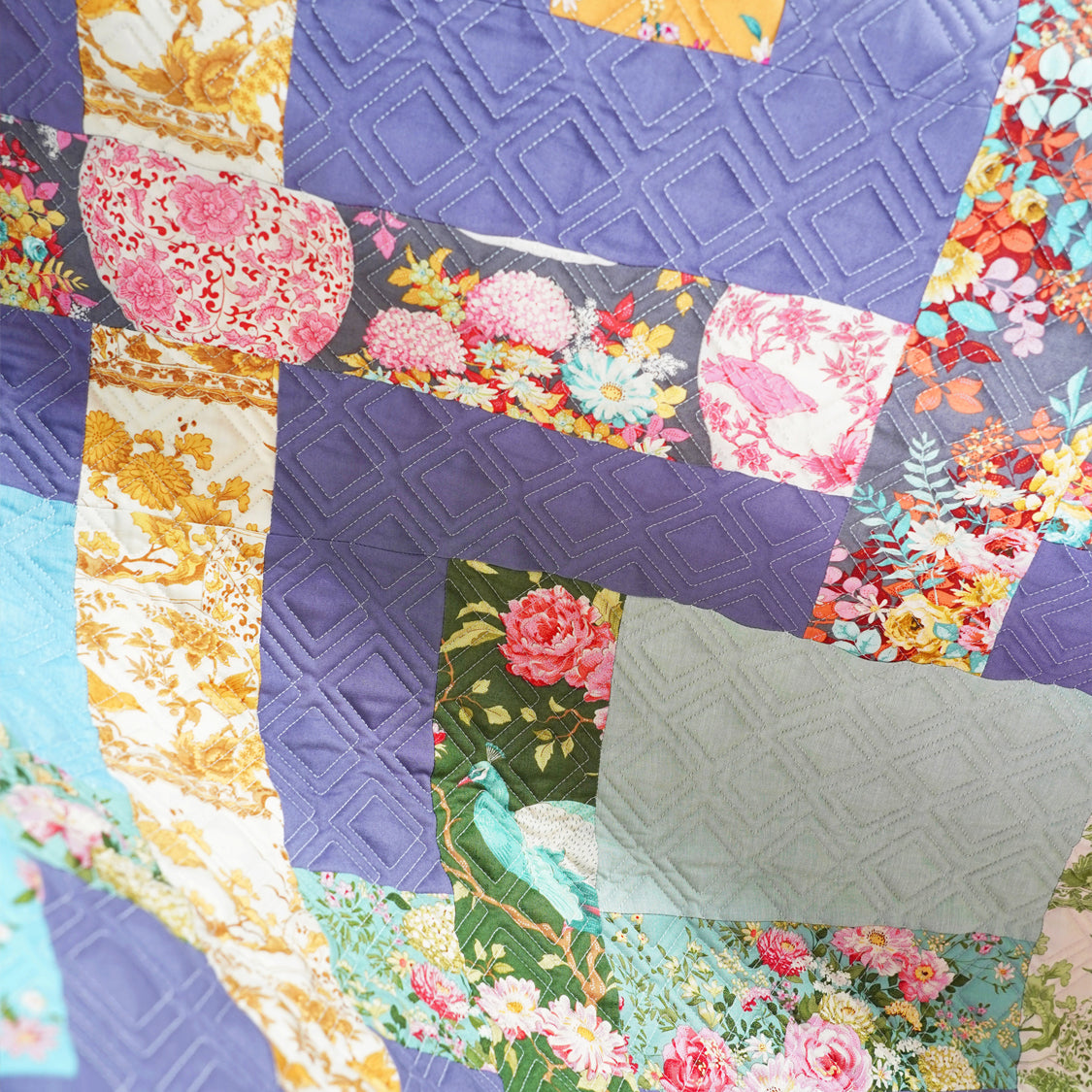 Tilda Chic Escape Flea Market Quilt Kit Aubergine