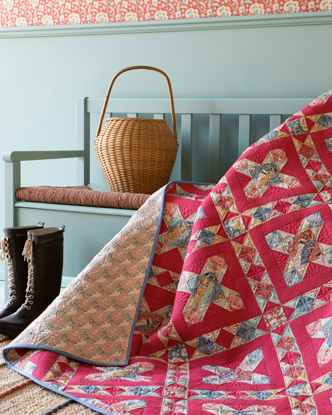 Tilda Hometown Homestar Quilt Kit Country Road