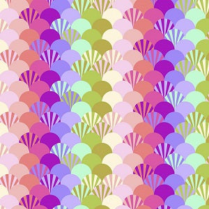 Tula Pink Deja Vu Parisville Fans in Sorbet
