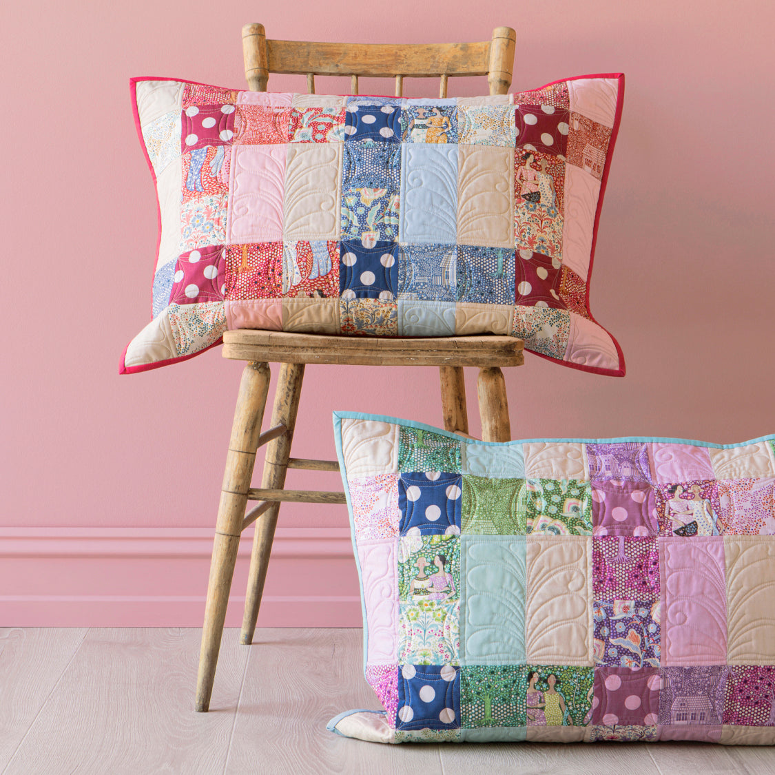 Tilda Hometown Plaid Porch Pillow Project